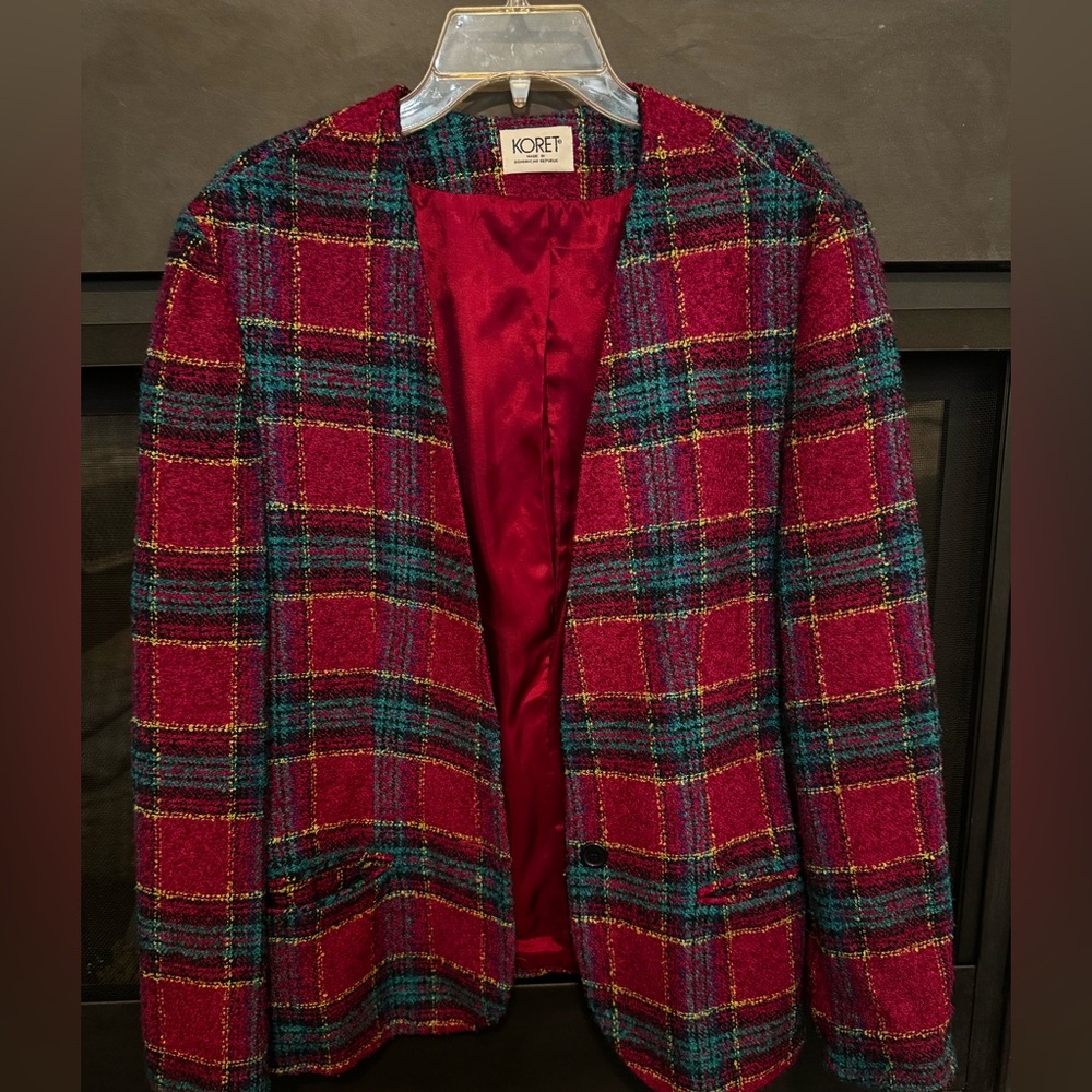 Koret Women's Blazer - Magenta and Teal
